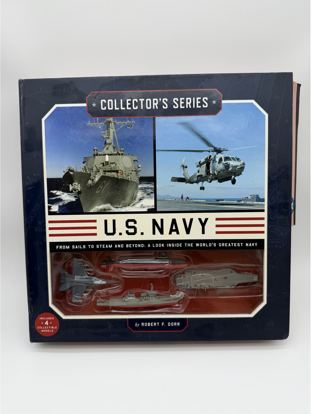 Collector's Series U.S. Navy Book and Replica Models Set